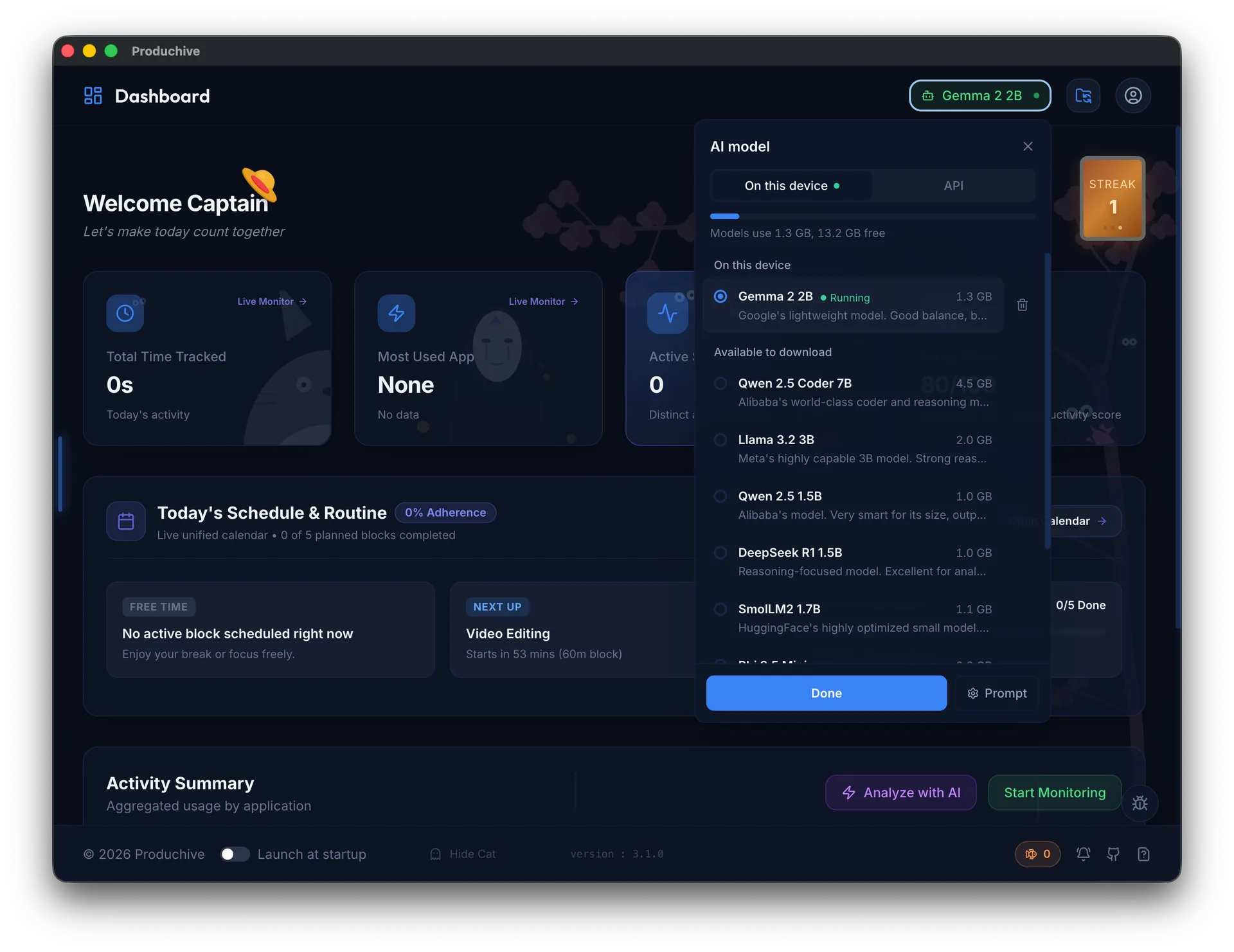 Produchive on-device AI model library with Gemma, Qwen, Llama and DeepSeek